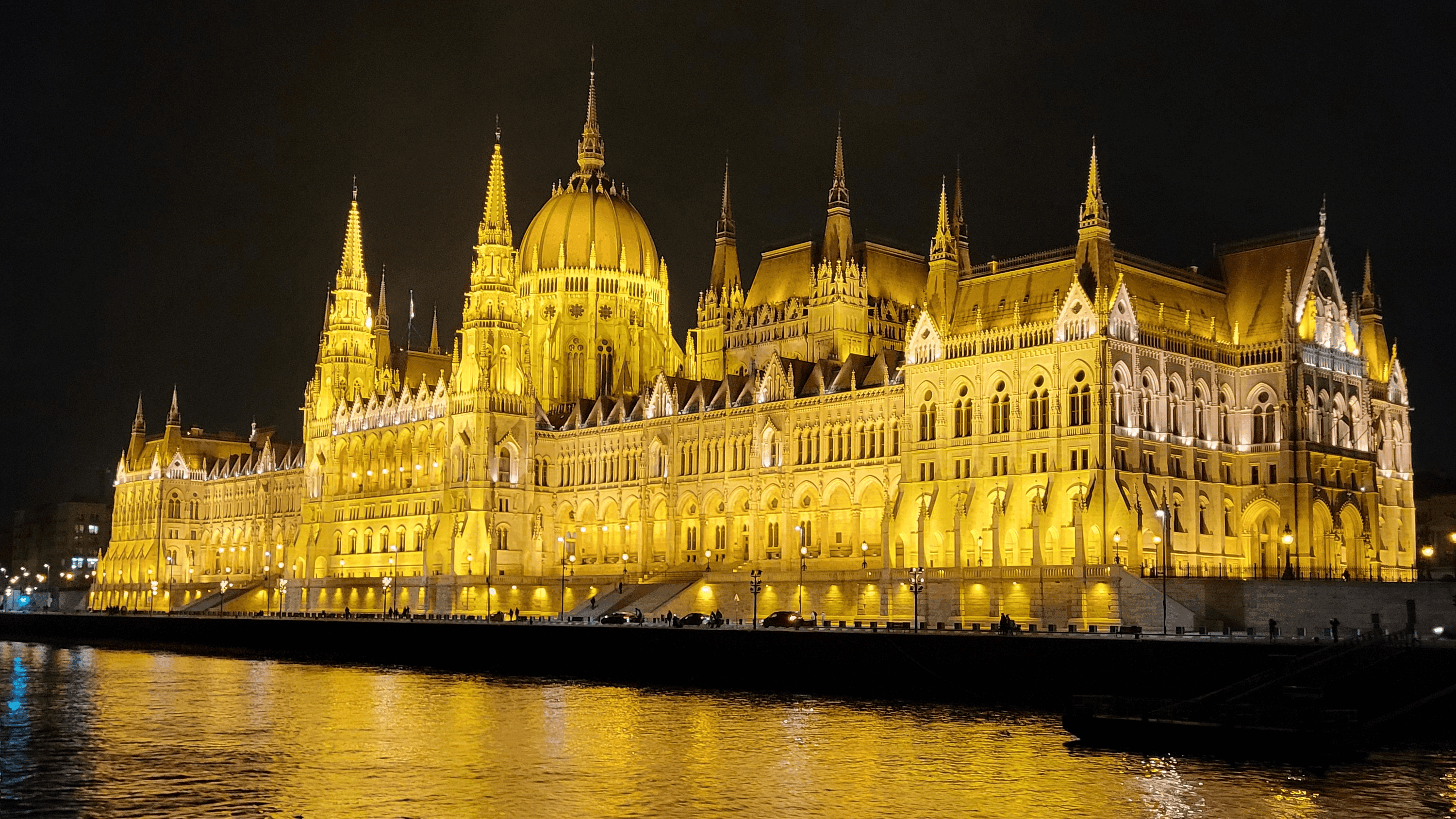 Parliament from the Danube River in Budapest